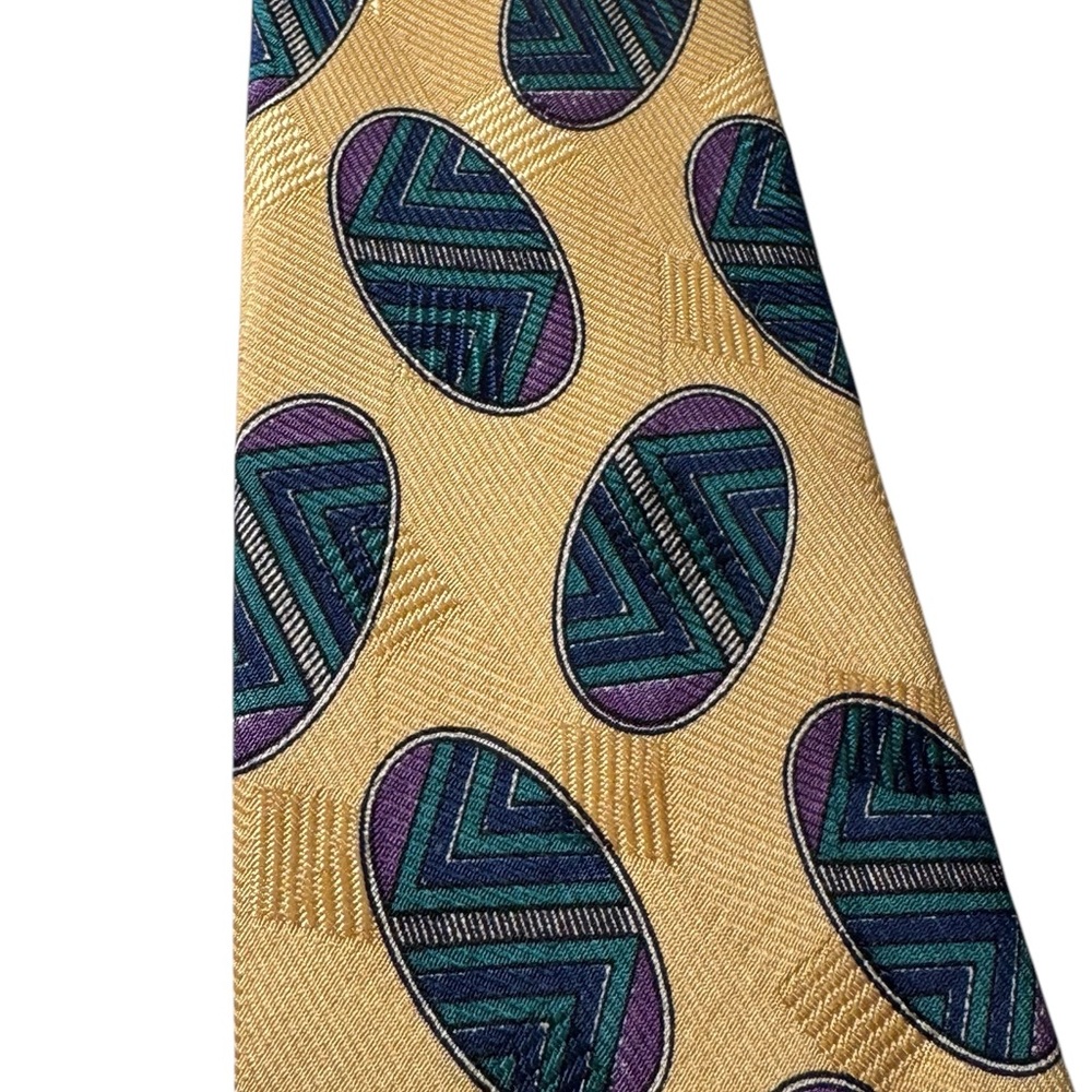 Nice High End Yellow Robert Talbott Best of Class Silk Neck Tie Italy MINTY - Picture 3 of 11